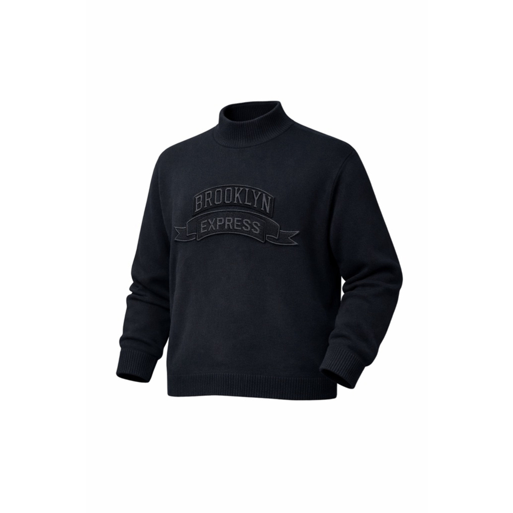 Vtg Y2K Jordan Craig Brooklyn Xpress Sweater Mens Sz XXL Black Mock Neck